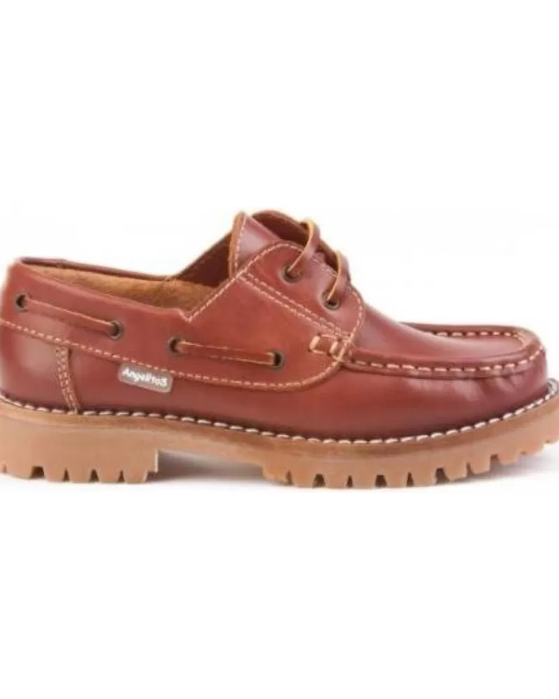 Boy ANGELITOS Boat Shoes-Boy Shoes Nautico Cordon 805 Varios 19696 Marron