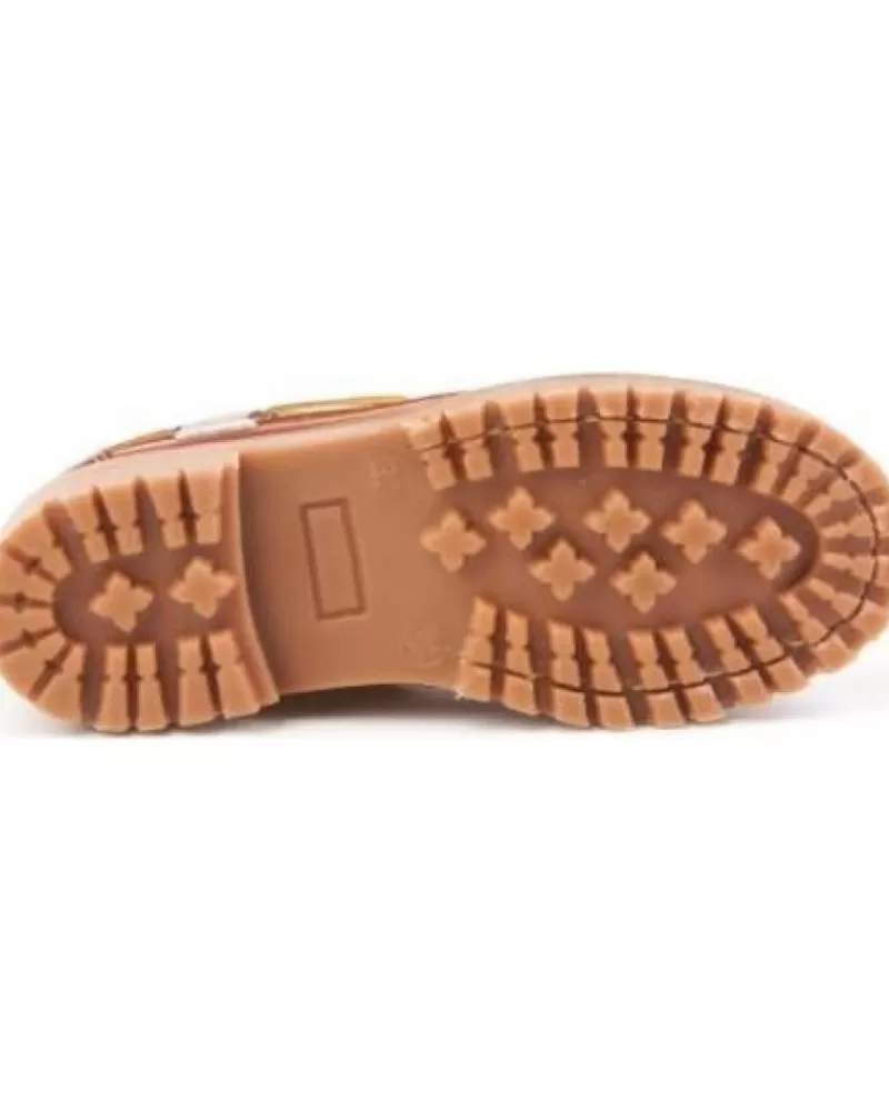 Boy ANGELITOS Boat Shoes-Boy Shoes Nautico Cordon 805 Varios 19696 Marron