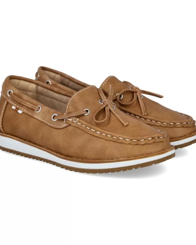 Boy BUBBLE BOBBLE Moccasins-Boy Shoes 5-Ns598B-18 Mocasines Nino Camel