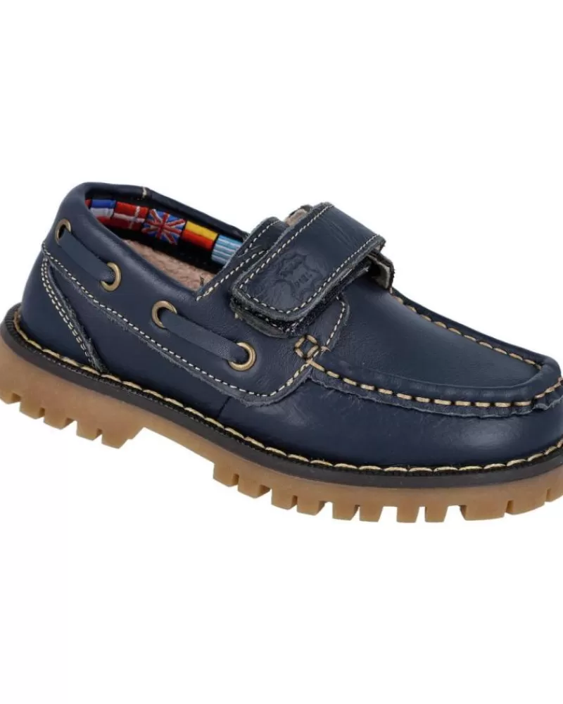 Boy BUBBLE BOBBLE Boat Shoes-Boy Shoes Bubble Kids A766-1Zapatos Nauticos Nino Azul