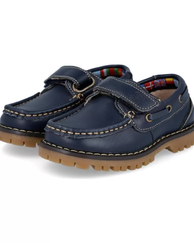 Boy BUBBLE BOBBLE Boat Shoes-Boy Shoes Bubble Kids A766-1Zapatos Nauticos Nino Azul