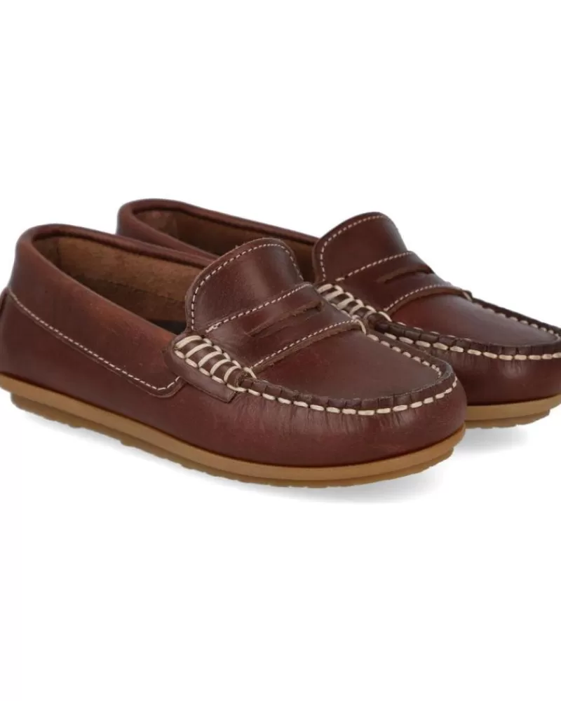 Boy BUBBLE BOBBLE Moccasins-Boy Shoes Espiel 24H 1017 10 Mocasin Nino Cuero