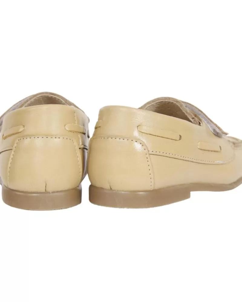 Boy GARATTI Boat Shoes-Boy Shoes Pr0049 Camel