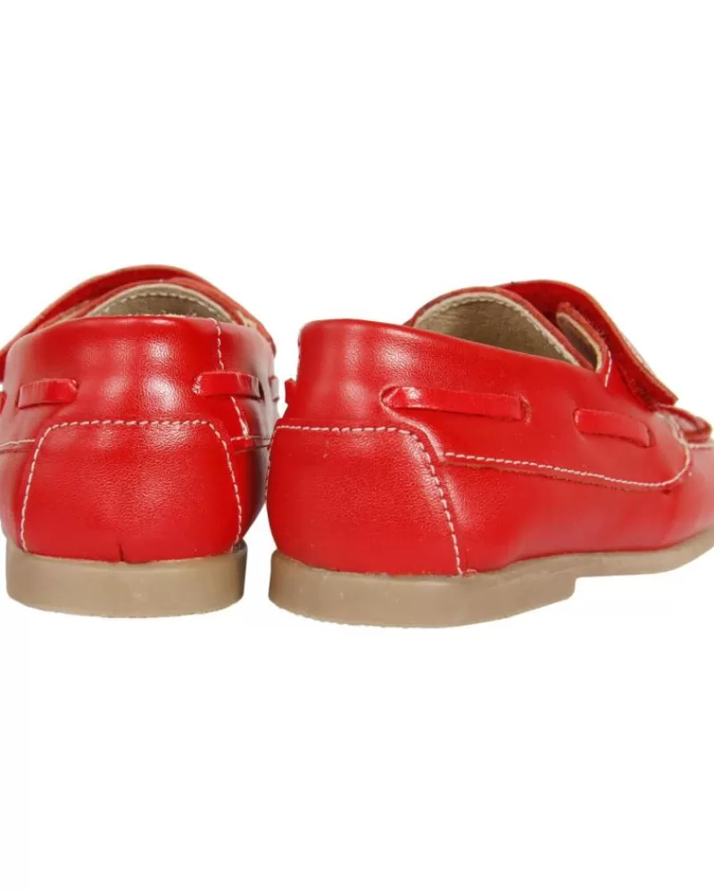 Boy GARATTI Boat Shoes-Boy Shoes Pr0049 Red