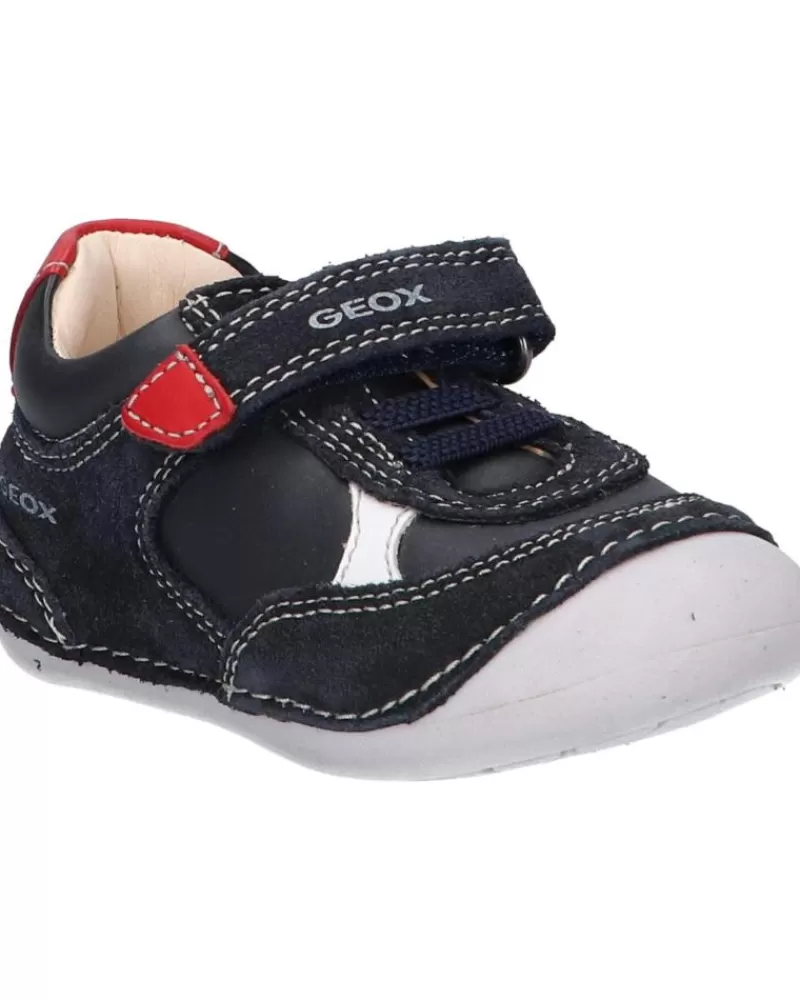 Boy GEOX Shoes-Boy Shoes B1539A 02285 B Tutim C0735 Navy-Red
