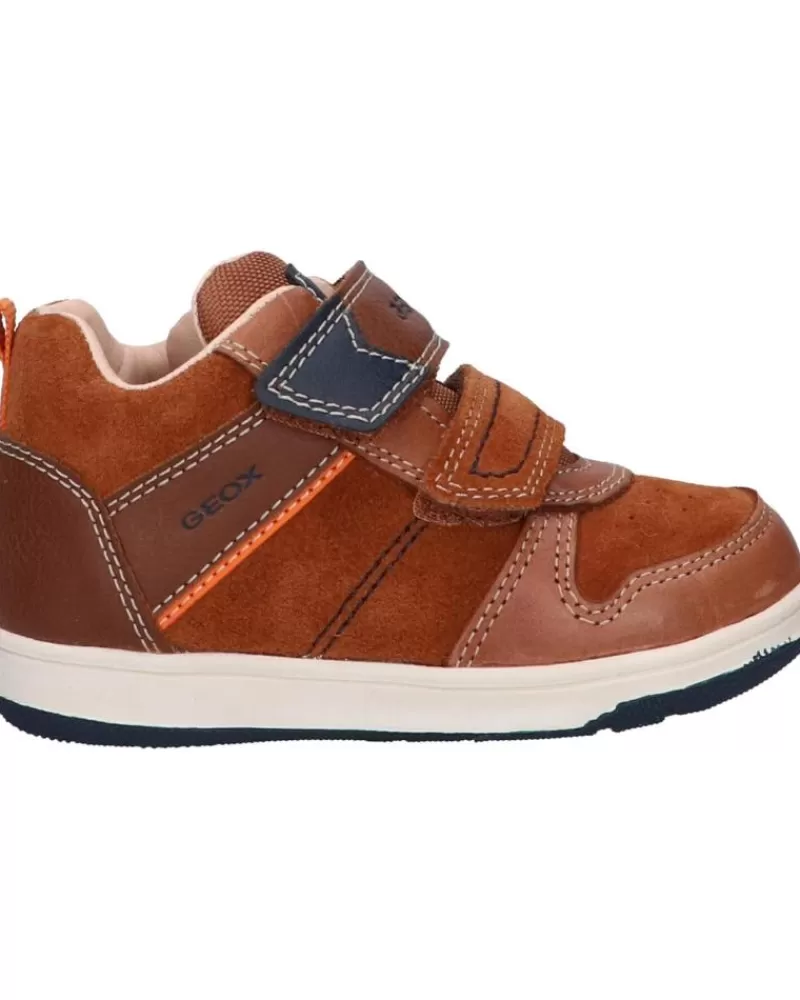 Boy GEOX Shoes-Boy Shoes B161La 022Me B New Flick Boy C0947 Brown-Navy
