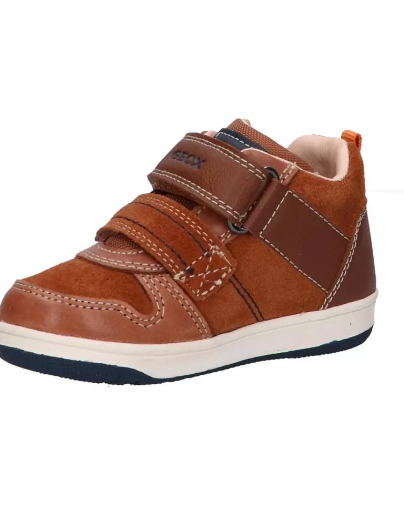 Boy GEOX Shoes-Boy Shoes B161La 022Me B New Flick Boy C0947 Brown-Navy