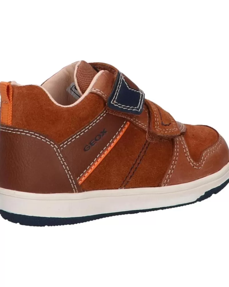 Boy GEOX Shoes-Boy Shoes B161La 022Me B New Flick Boy C0947 Brown-Navy