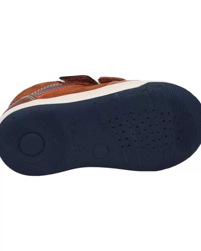 Boy GEOX Shoes-Boy Shoes B161La 022Me B New Flick Boy C0947 Brown-Navy