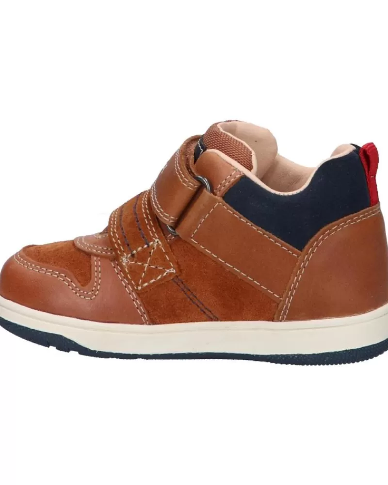 Boy GEOX Shoes-Boy Shoes B161La 022Me B New Flick Boy C6381 Lt Brown-Navy