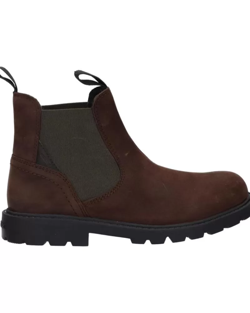 Boy GEOX Shoes-Boy Shoes J16Faa 00045 J Shaylax Boy C6768 Coffee-Dk Olive