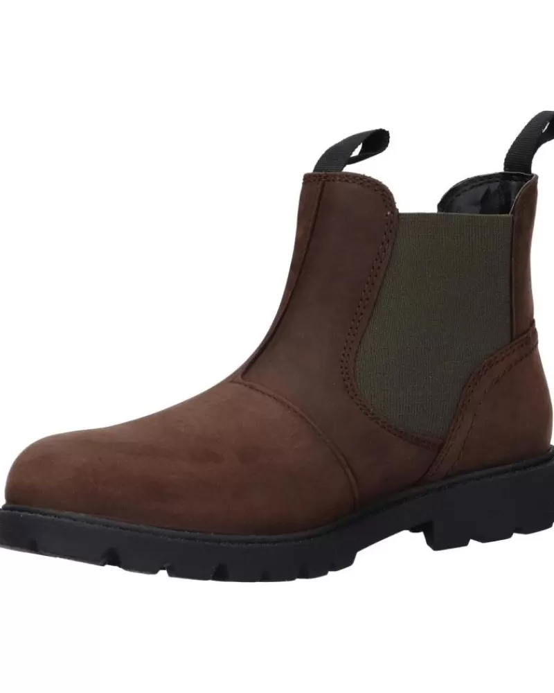 Boy GEOX Shoes-Boy Shoes J16Faa 00045 J Shaylax Boy C6768 Coffee-Dk Olive