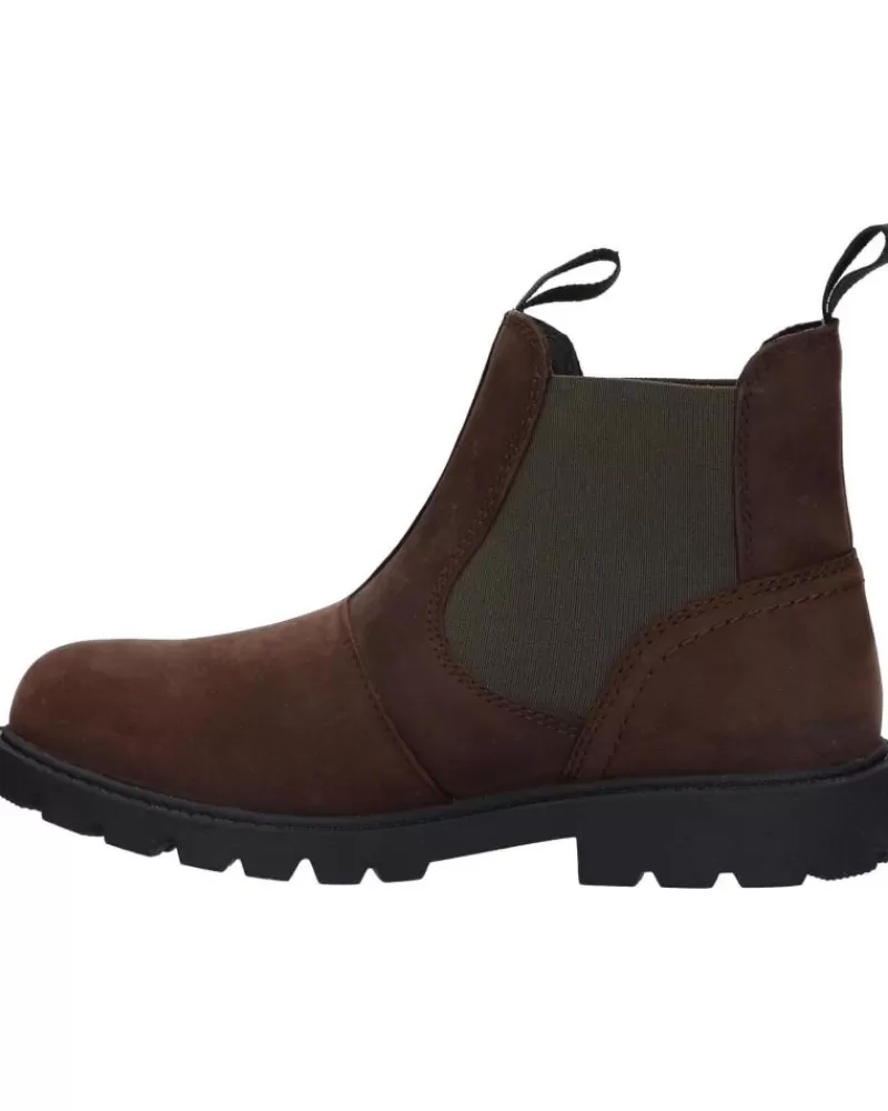 Boy GEOX Shoes-Boy Shoes J16Faa 00045 J Shaylax Boy C6768 Coffee-Dk Olive