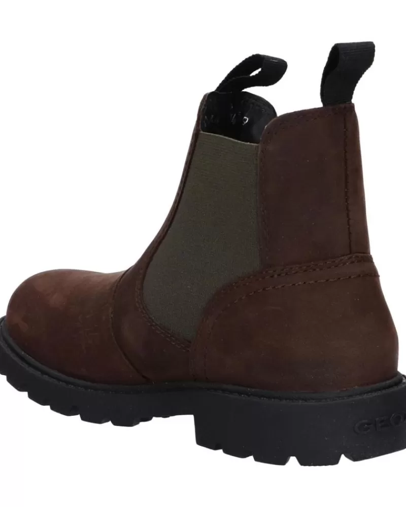 Boy GEOX Shoes-Boy Shoes J16Faa 00045 J Shaylax Boy C6768 Coffee-Dk Olive