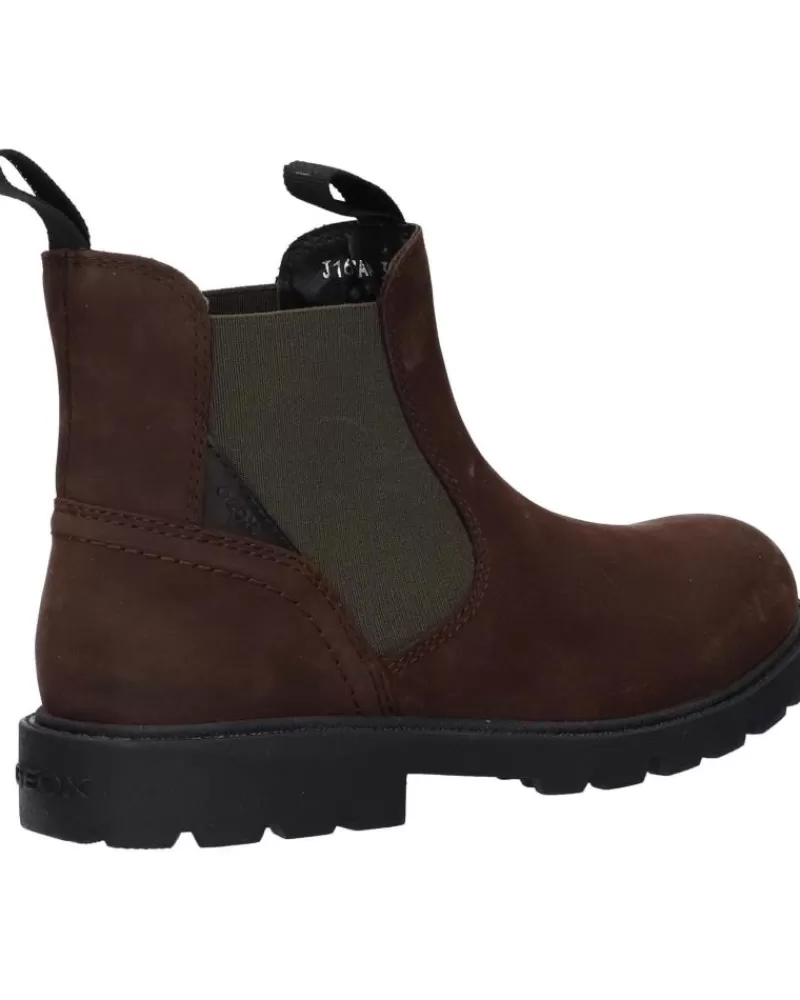 Boy GEOX Shoes-Boy Shoes J16Faa 00045 J Shaylax Boy C6768 Coffee-Dk Olive