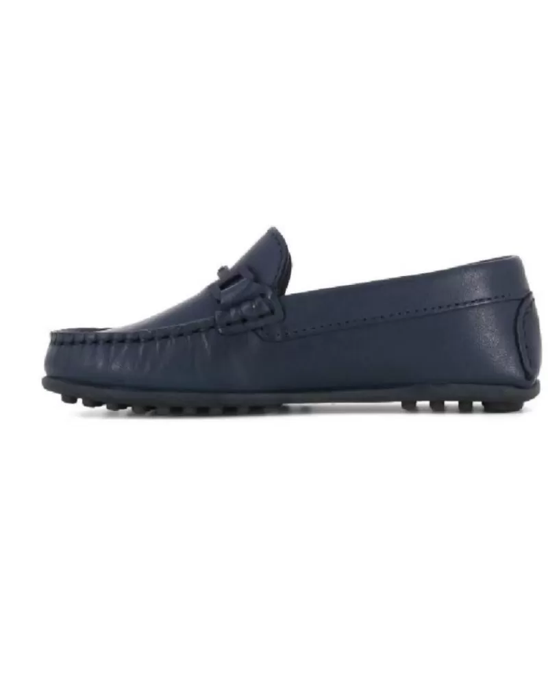 Boy PABLOSKY Moccasins-Boy Shoes - Mocasin Ante Marino Nino Con Estribo Azul Rider Marino