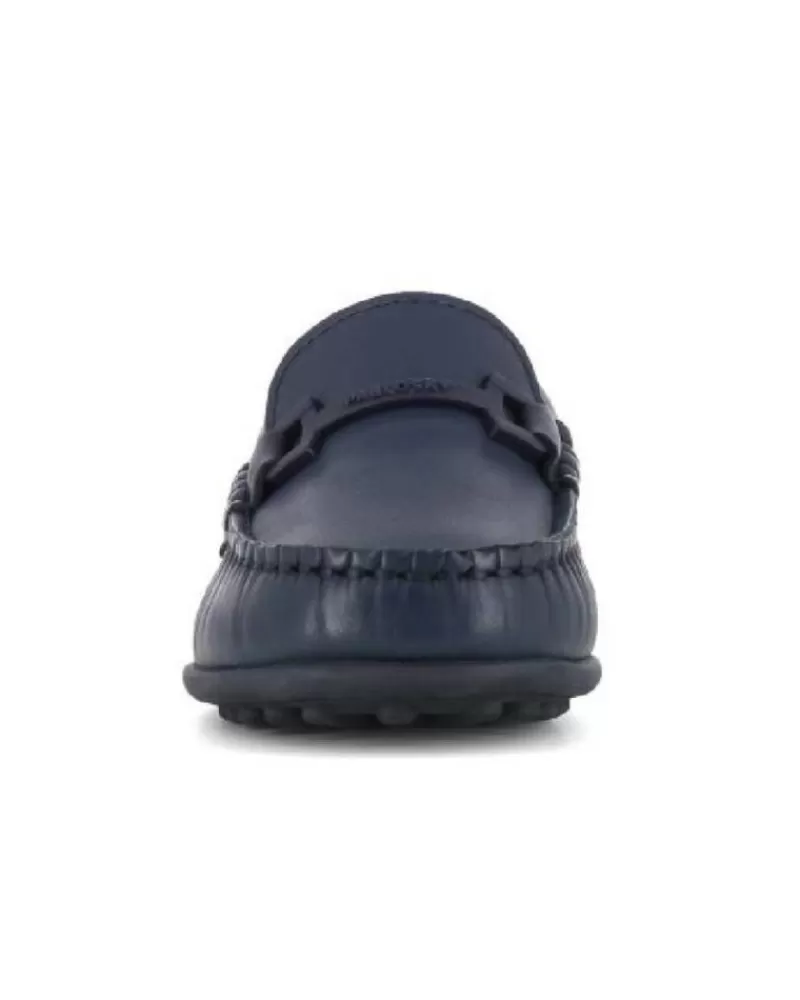 Boy PABLOSKY Moccasins-Boy Shoes - Mocasin Ante Marino Nino Con Estribo Azul Rider Marino