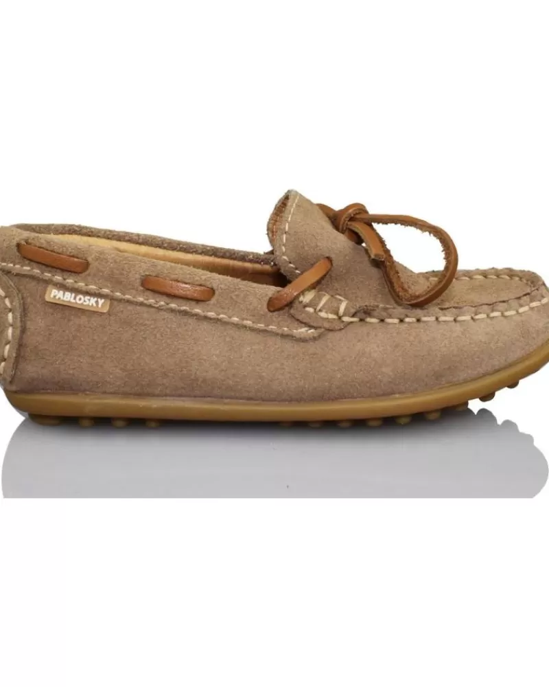 Boy PABLOSKY Boat Shoes-Boy Shoes Serraje Lago Beige