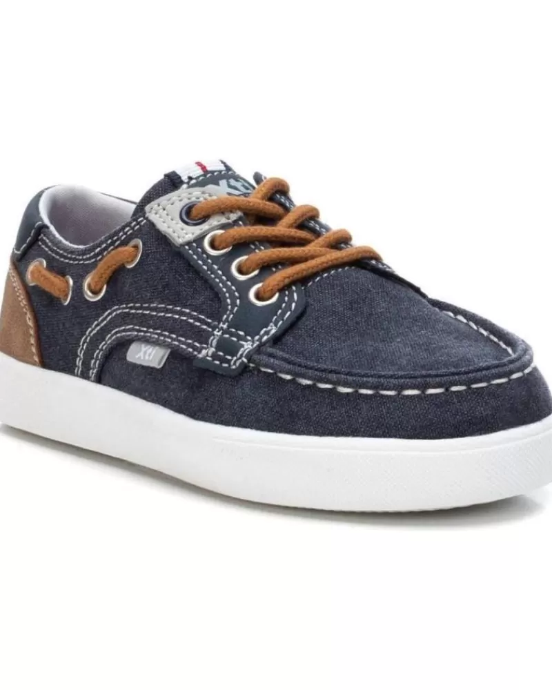 Boy XTI Boat Shoes-Boy Shoes 057952 Navy