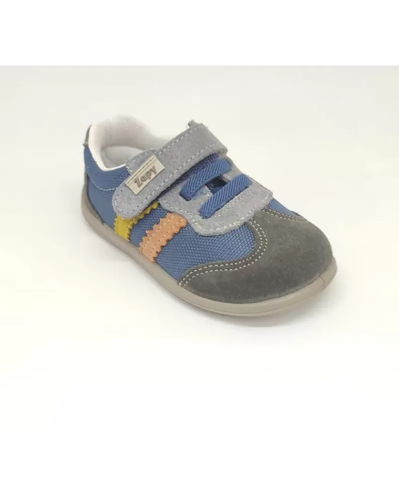 Boy ZAPY Shoes-Boy Shoes Primeros Pasos Jeans-Gris