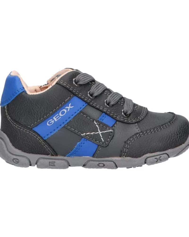 Boy GEOX Sports Shoes-Boy Trainers B0436B 0Mebu B Balu Boy C0071 Dk Grey-Royal