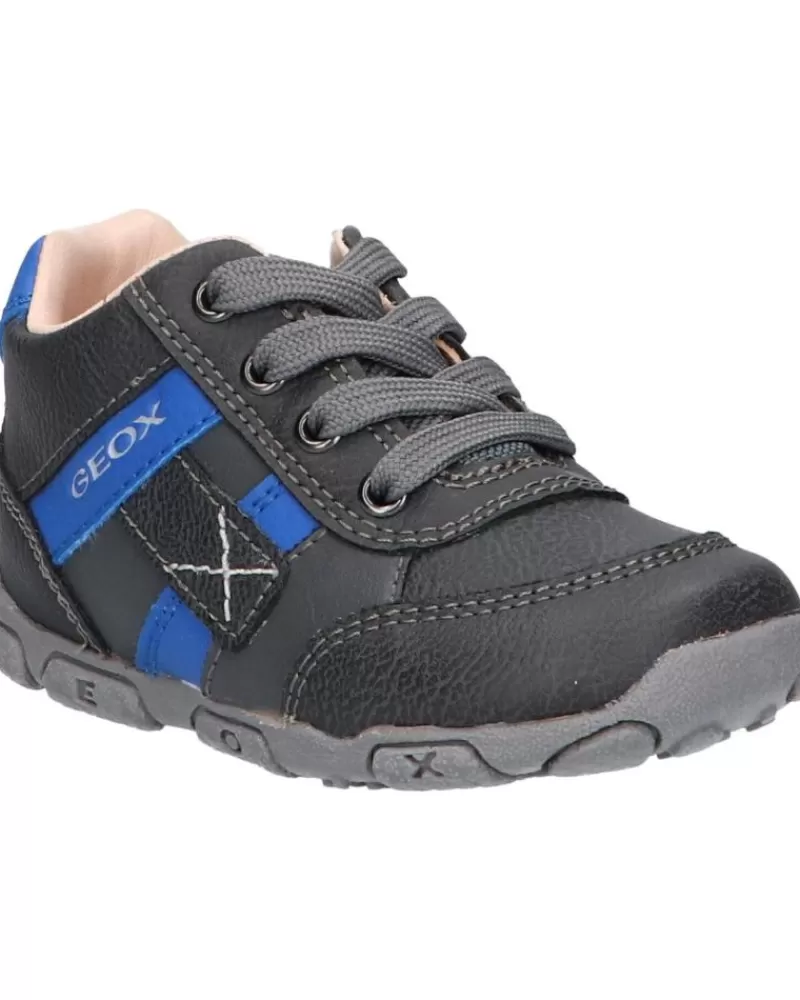 Boy GEOX Sports Shoes-Boy Trainers B0436B 0Mebu B Balu Boy C0071 Dk Grey-Royal