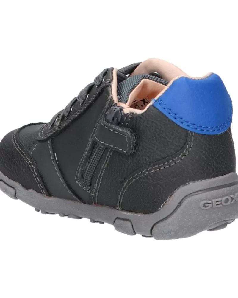 Boy GEOX Sports Shoes-Boy Trainers B0436B 0Mebu B Balu Boy C0071 Dk Grey-Royal