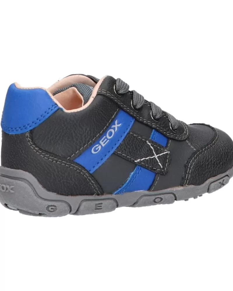 Boy GEOX Sports Shoes-Boy Trainers B0436B 0Mebu B Balu Boy C0071 Dk Grey-Royal