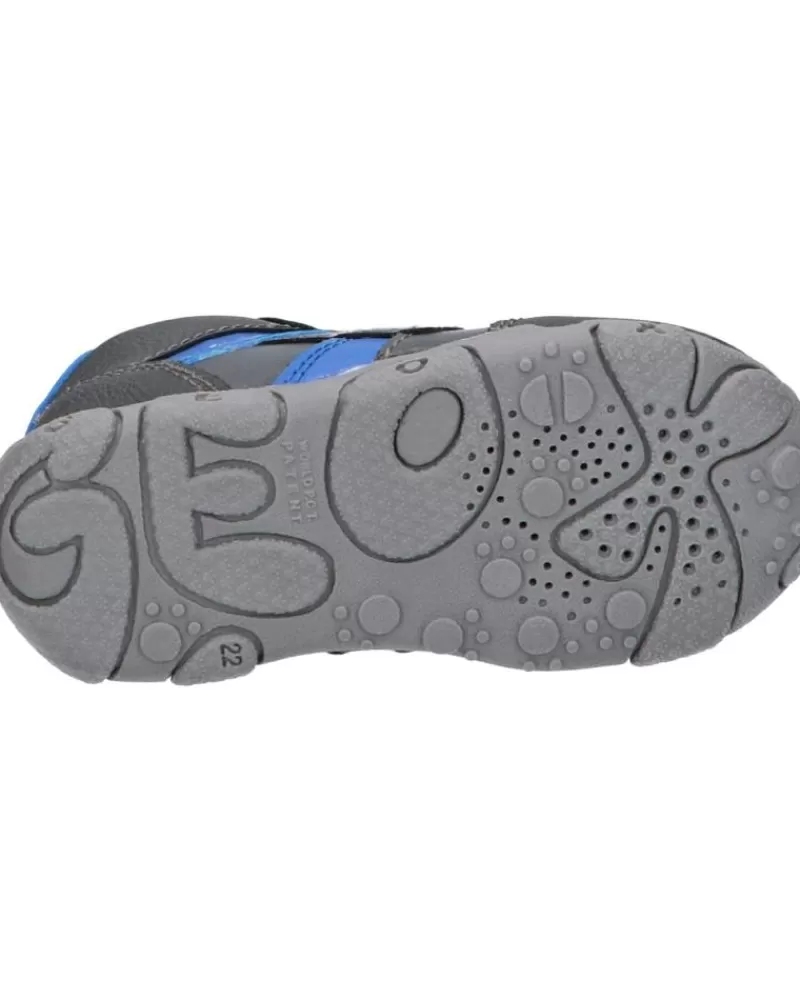 Boy GEOX Sports Shoes-Boy Trainers B0436B 0Mebu B Balu Boy C0071 Dk Grey-Royal