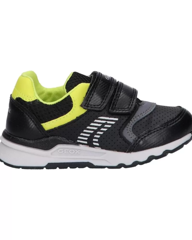 Boy GEOX Sports Shoes-Boy Trainers B264Ya 0Ce54 B Pyrip Boy C9B3S Black-Lime Green
