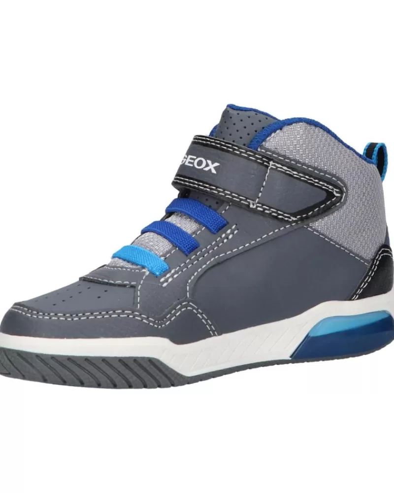 Boy GEOX Trainers-Boy Trainers J949Ce 05411 J Inek Boy C0069 Grey-Royal