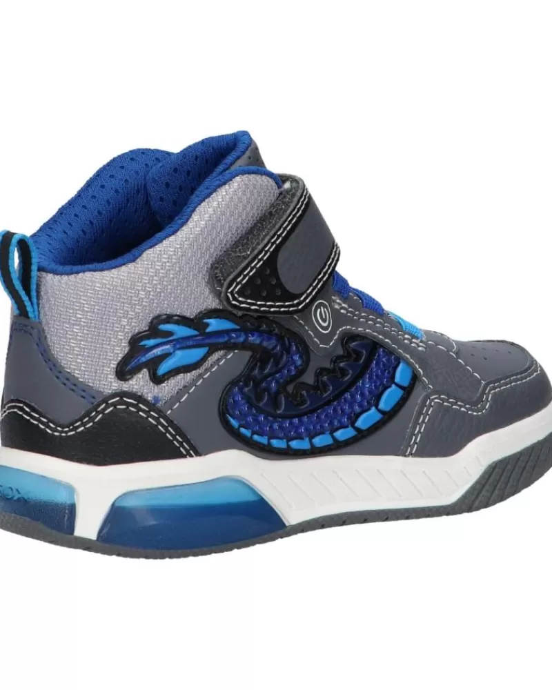 Boy GEOX Trainers-Boy Trainers J949Ce 05411 J Inek Boy C0069 Grey-Royal