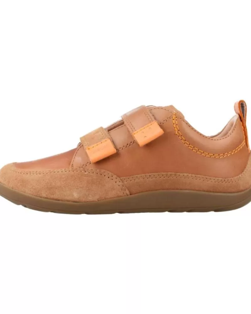 Boy GEOX Sports Shoes-Boy Trainers J Barefeel Boy Marron Claro