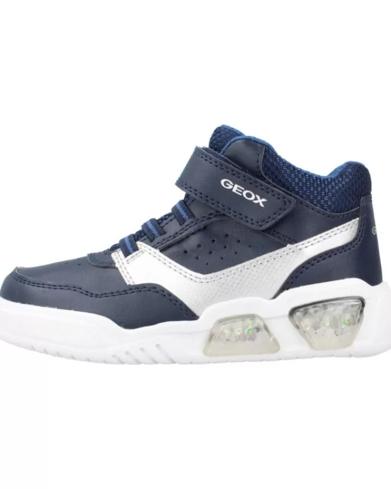 Boy GEOX Sports Shoes-Boy Trainers J Illuminus B Azul
