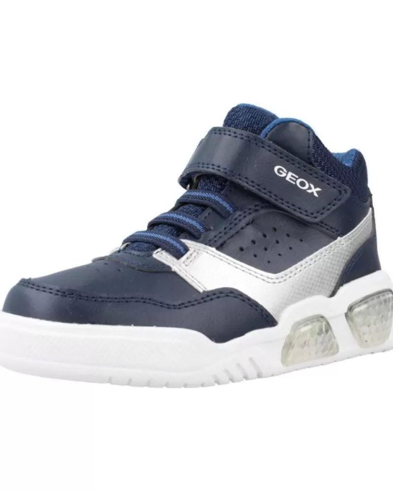 Boy GEOX Sports Shoes-Boy Trainers J Illuminus B Azul