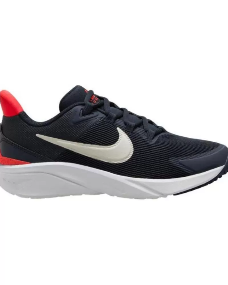 Boy NIKE Sports Shoes-Boy Trainers Deportiva Cordon Para Nino Dx7614 Marino