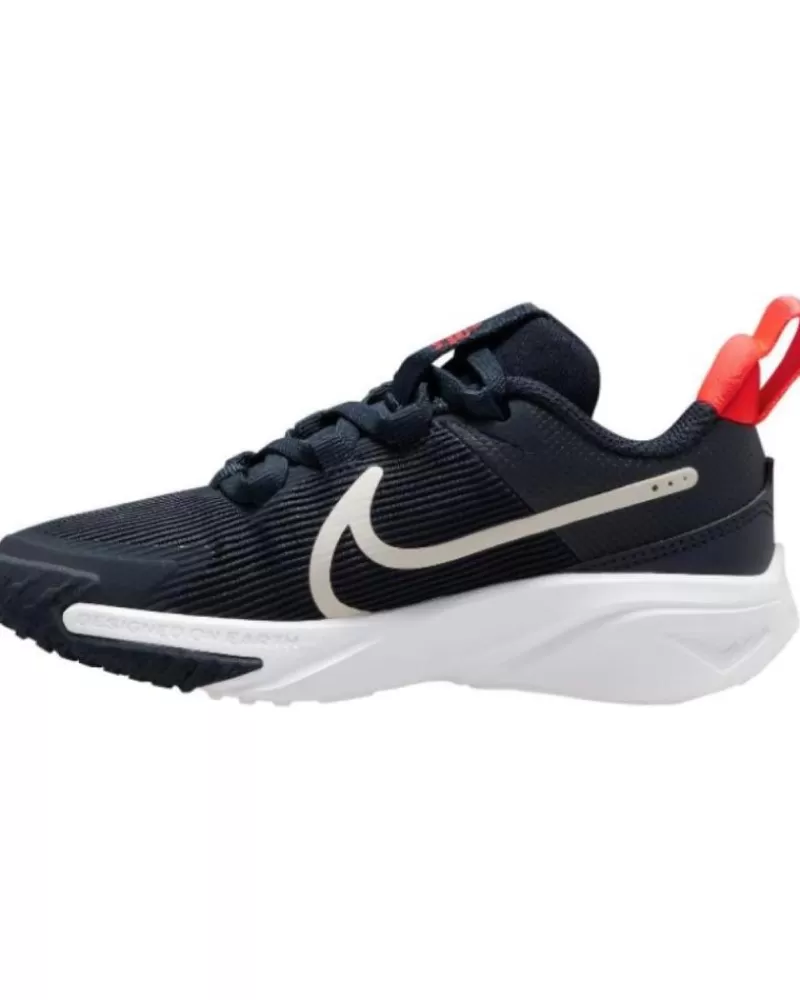 Boy NIKE Sports Shoes-Boy Trainers Deportiva Cordon Para Nino Dx7614 Marino
