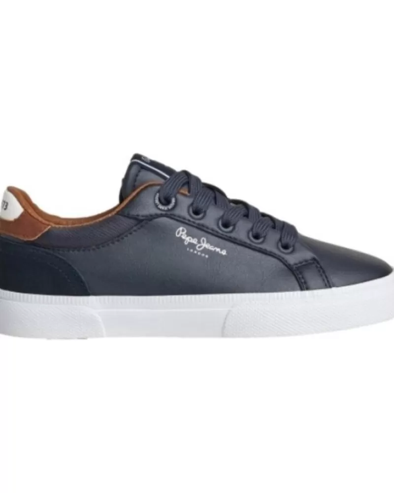 Boy PEPE JEANS Sports Shoes-Boy Trainers Deportiva Casual Pbs30569 Navy