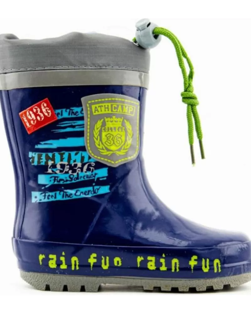 Boy BUBBLE BOBBLE Wellington Boots-Boy Wellington Boots A421-S Botas Agua Nino Marino