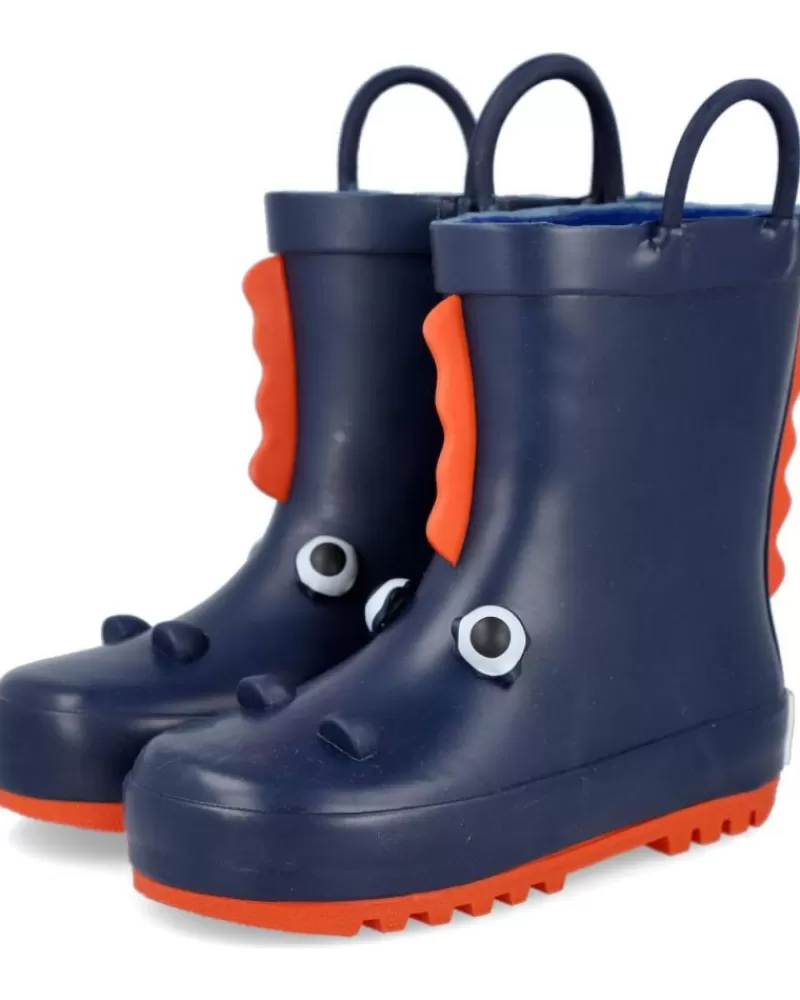 Boy CONGUITOS Wellington Boots-Boy Wellington Boots Li1-11003 Botas De Goma Nino Marino