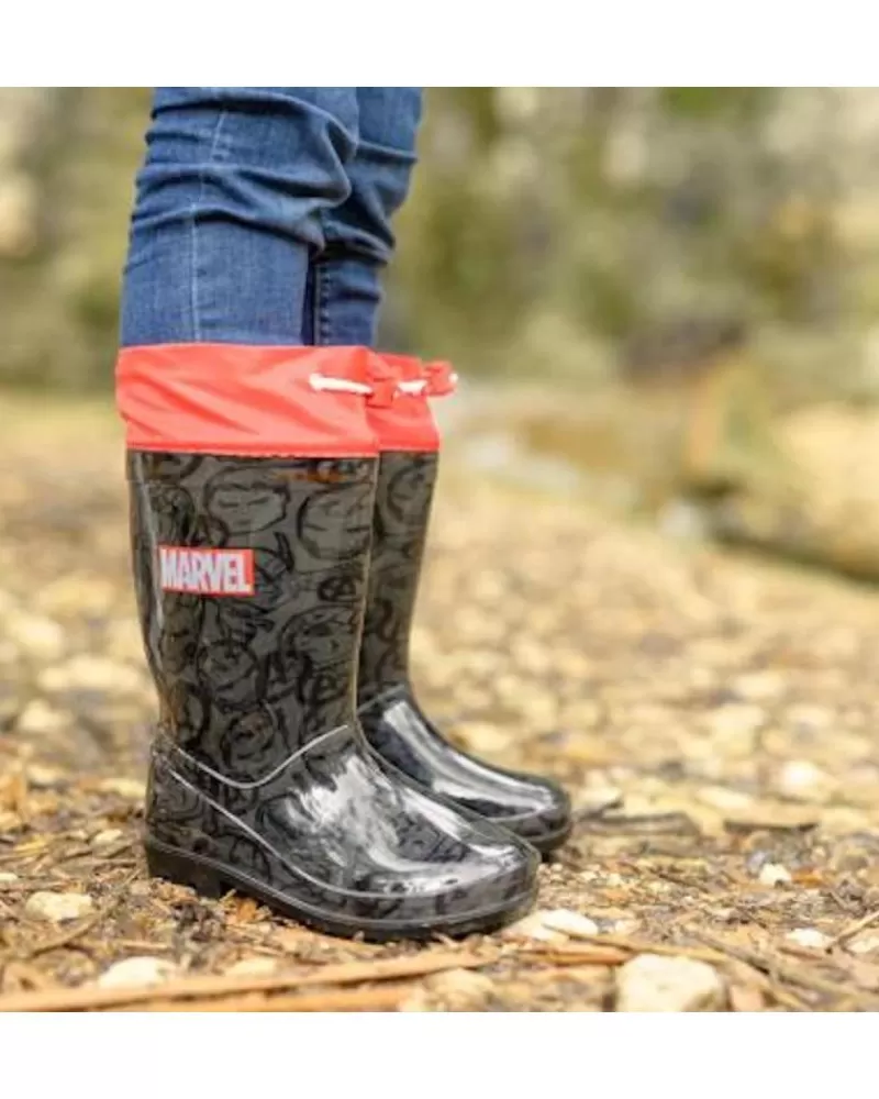 Boy OTRAS MARCAS Wellington Boots-Boy Wellington Boots Bota De Agua Avengers Negro