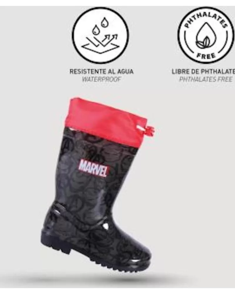 Boy OTRAS MARCAS Wellington Boots-Boy Wellington Boots Bota De Agua Avengers Negro