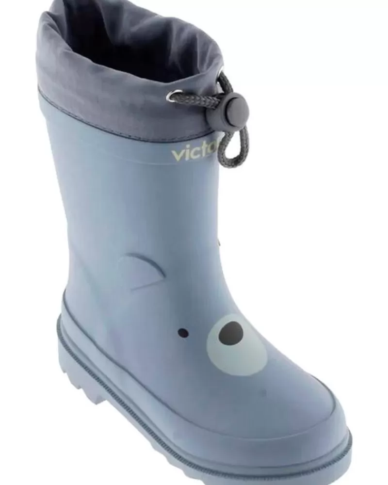 Boy VICTORIA Wellington Boots-Boy Wellington Boots Botas De Agua 1060104 Lluvia Animales Azul