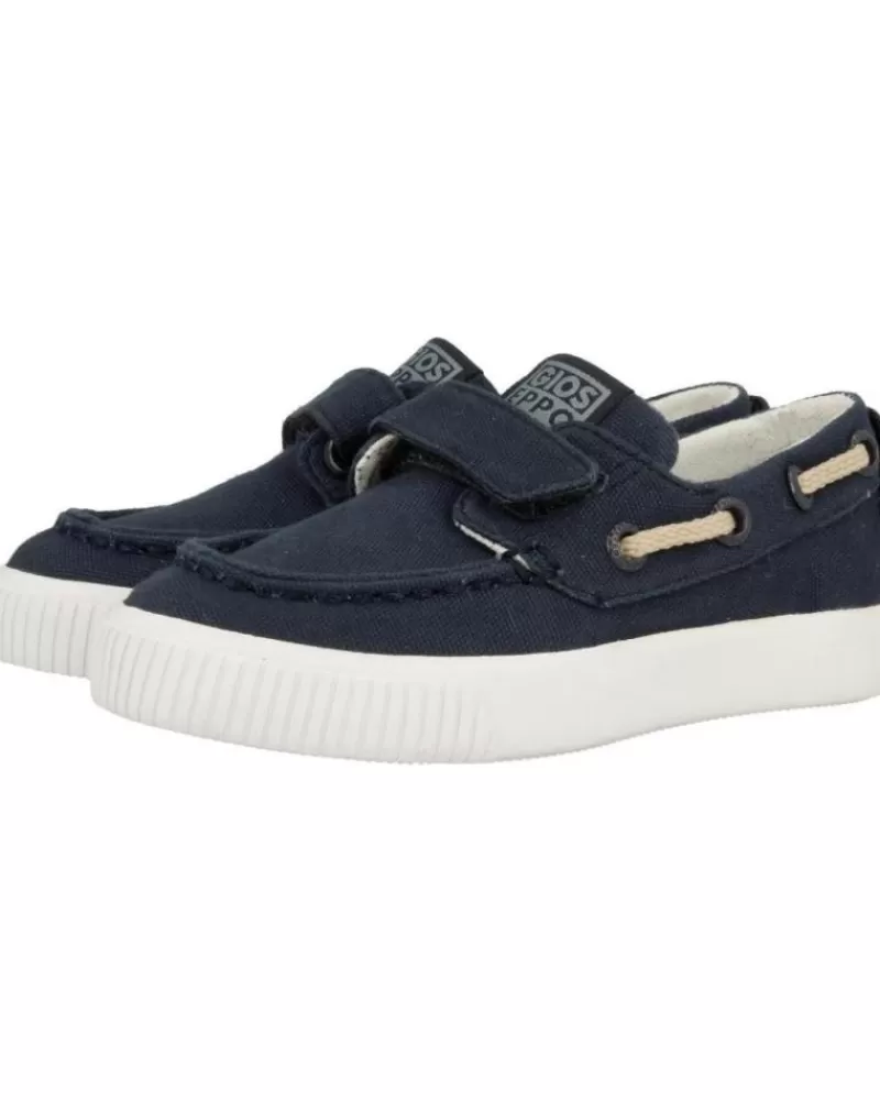 Boy GIOSEPPO Boat Shoes-Girl And Boy Boat Shoes Lona Nautico Cape 58759 Azul