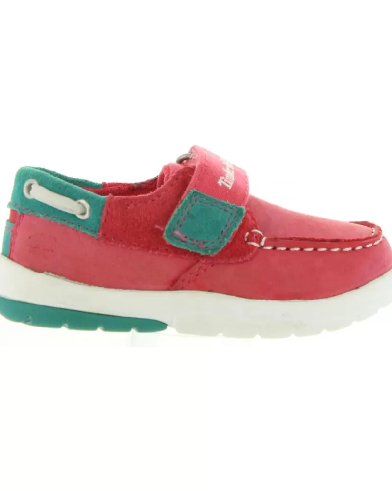 Boy TIMBERLAND Boat Shoes-Girl And Boy Boat Shoes A19V2 Toddletracks Geranium