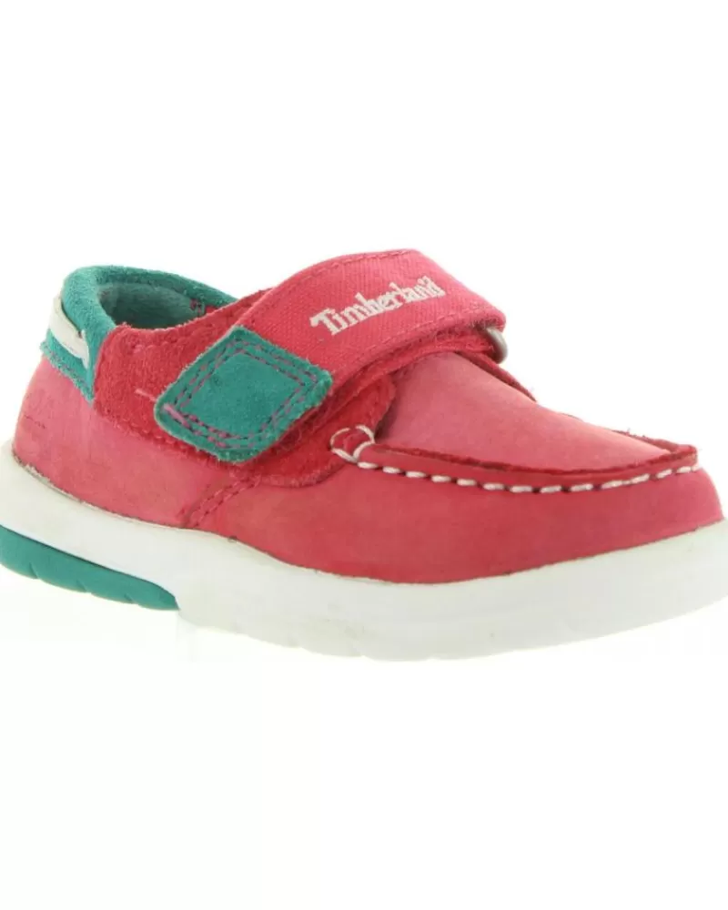 Boy TIMBERLAND Boat Shoes-Girl And Boy Boat Shoes A19V2 Toddletracks Geranium