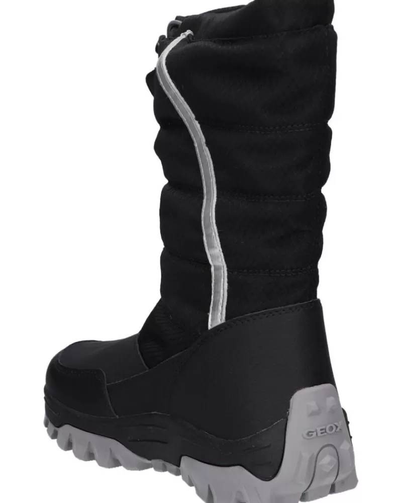 Boy GEOX Boots-Girl And Boy Boots J26Fra 0Fu50 J Himalaya Boy B Abx C0039 Black-Silver