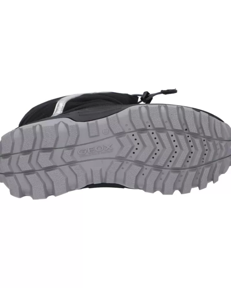 Boy GEOX Boots-Girl And Boy Boots J26Fra 0Fu50 J Himalaya Boy B Abx C0039 Black-Silver