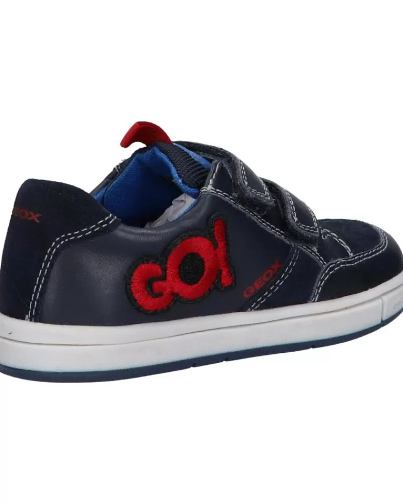 Boy GEOX Trainers-Girl And Boy B1643A 08522 B Trottola Boy C4075 Dk Navy-Red