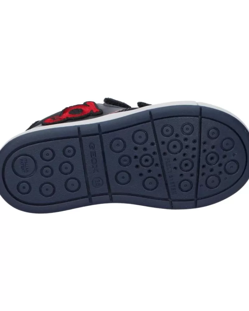 Boy GEOX Trainers-Girl And Boy B1643A 08522 B Trottola Boy C4075 Dk Navy-Red